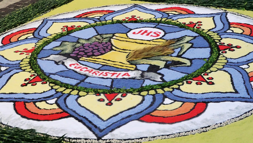 le infiorate un tappeto per gesu che percorre le nostre strade
