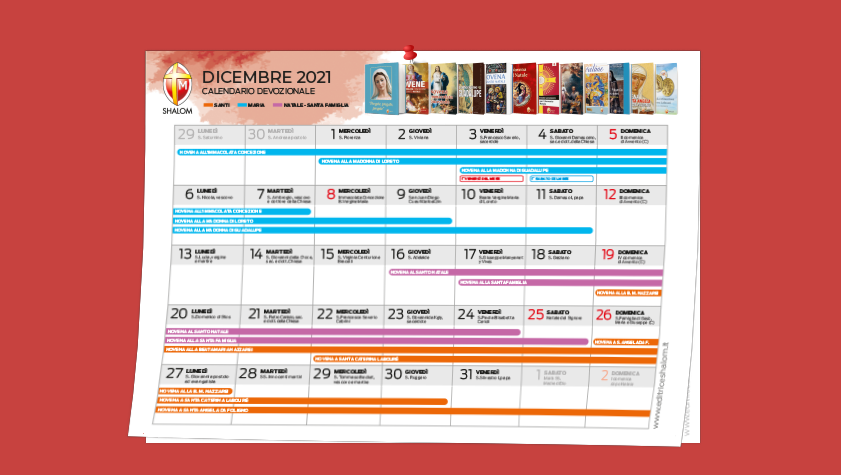 calendario devozionale dicembre 2021