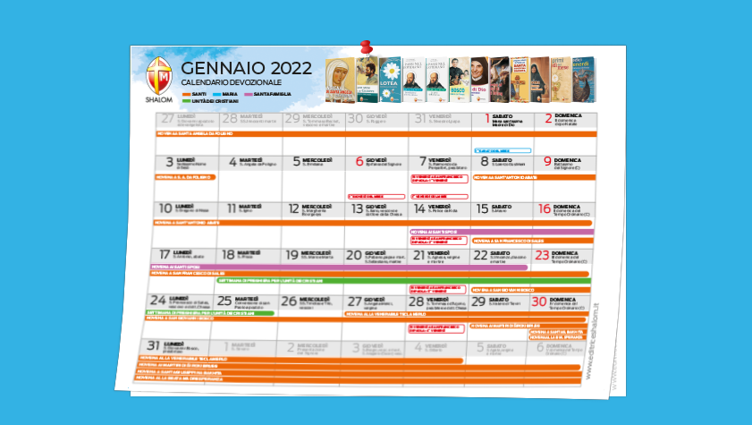 calendario devozionale gennaio 2022