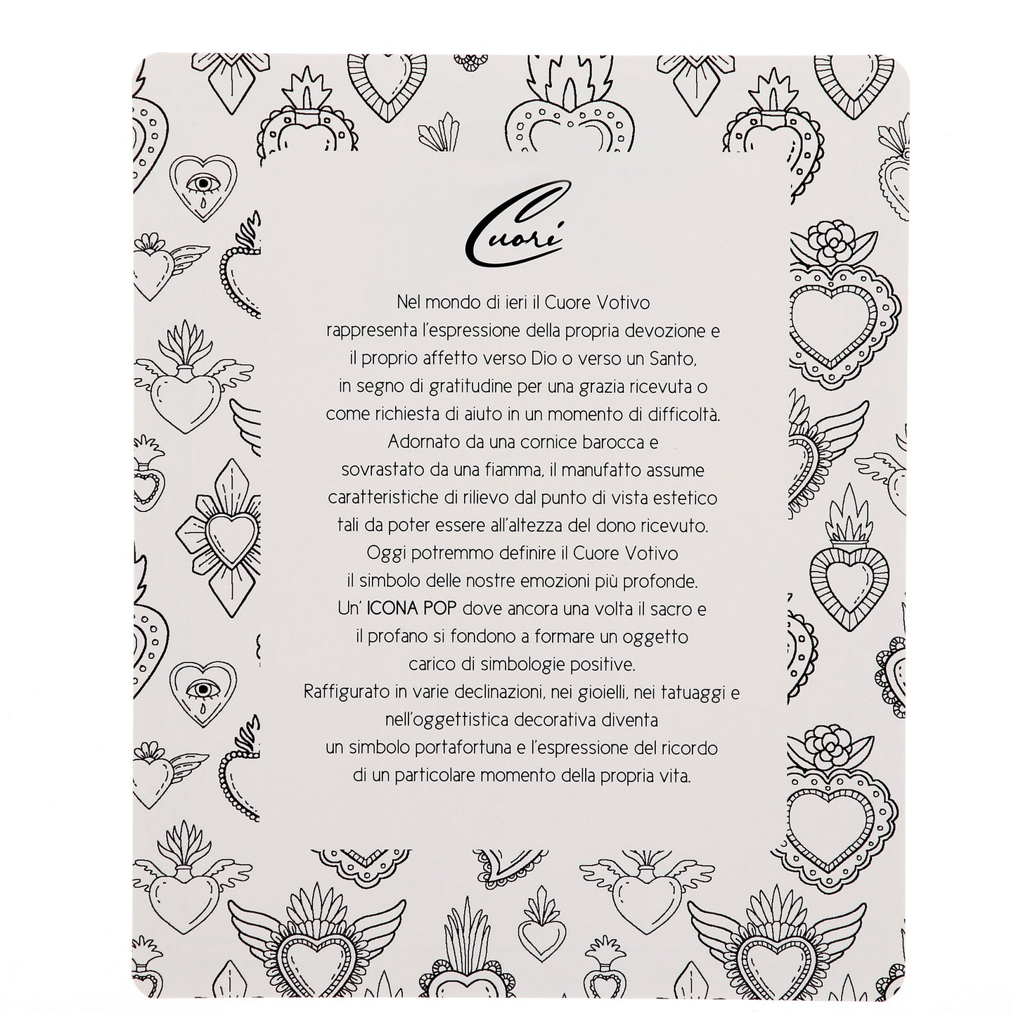 Cuore Votivo moderno in resina - cuore celeste e cornice argentata. Dimensioni 14X17,5 cm