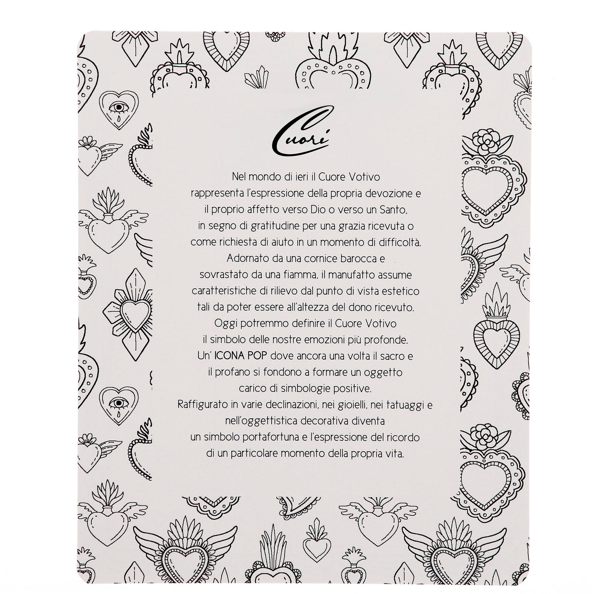 Cuore Votivo moderno in resina - cuore celeste e cornice argentata. Dimensioni 14X17,5 cm