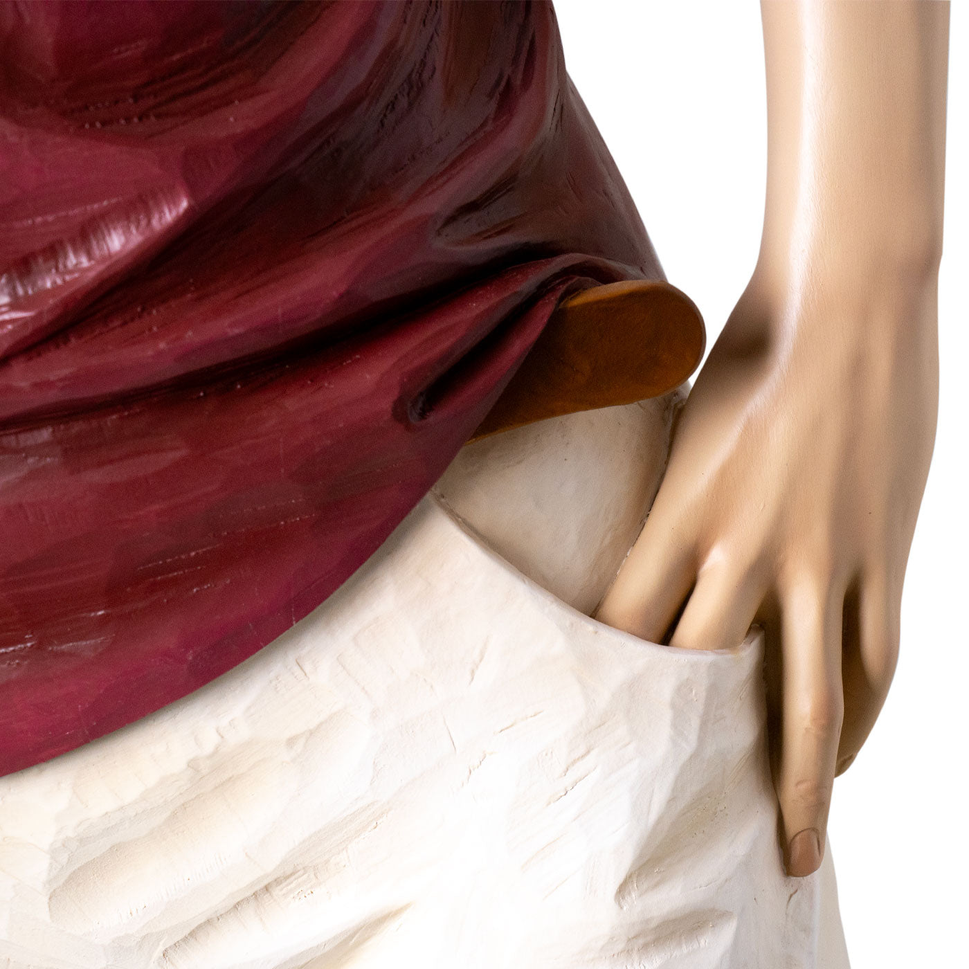 Statua San Carlo Acutis, in vetroresina colorata. Altezza 170 cm