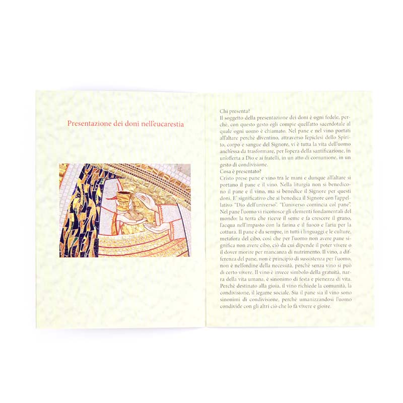 Icona "Eucarestia". Dimensioni 14,5x9,5 cm.