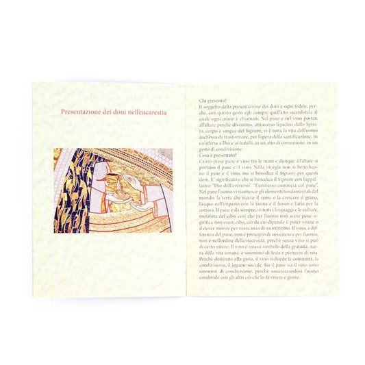 Icona "Eucarestia". Dimensioni 14,5x9,5 cm.