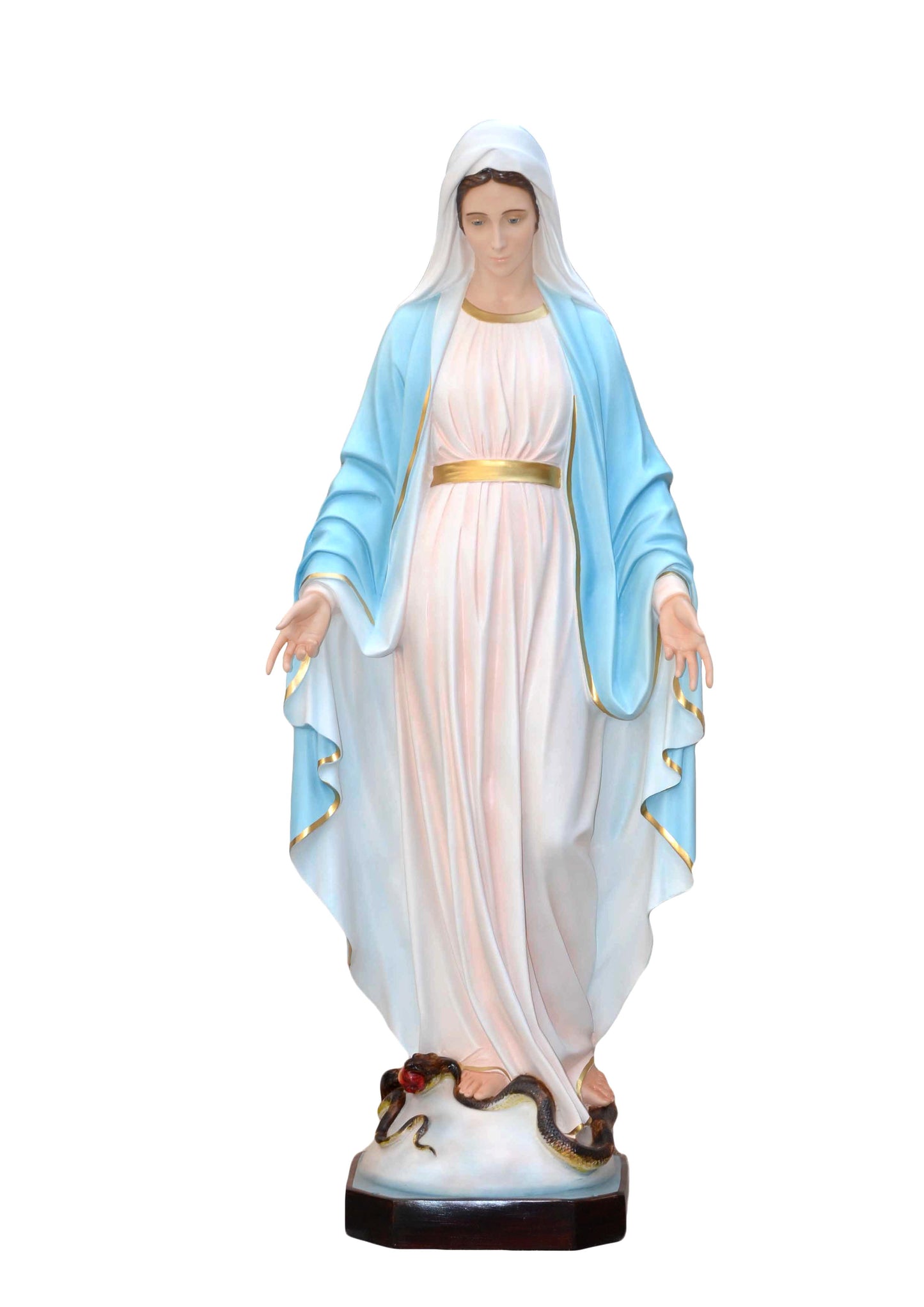 Statua Madonna Immacolata, in vetroresina. Altezza 180 cm