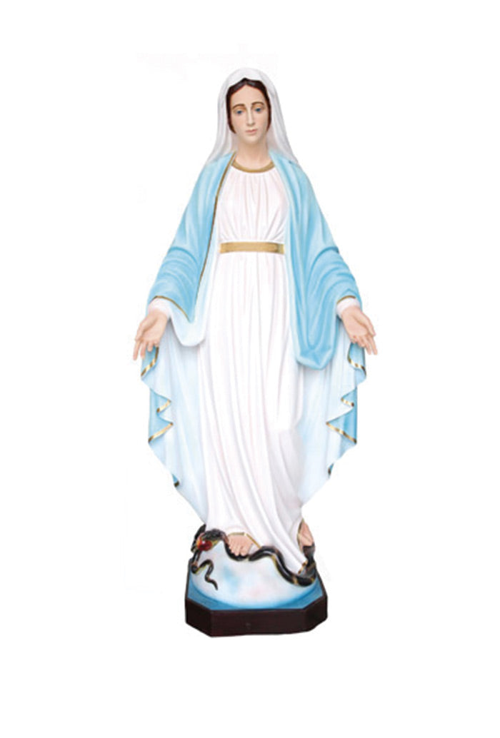 Statua Madonna Immacolata, in vetroresina. Altezza 160 cm