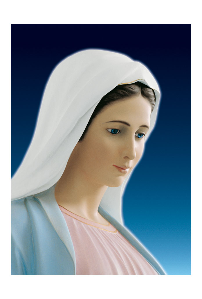 Foto beata Vergine Maria profilo cm 25x35