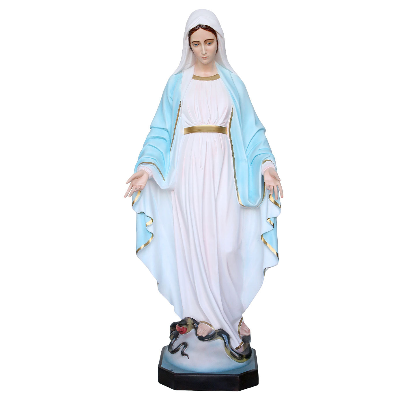 Statua Madonna Immacolata, in vetroresina. Altezza 120 cm
