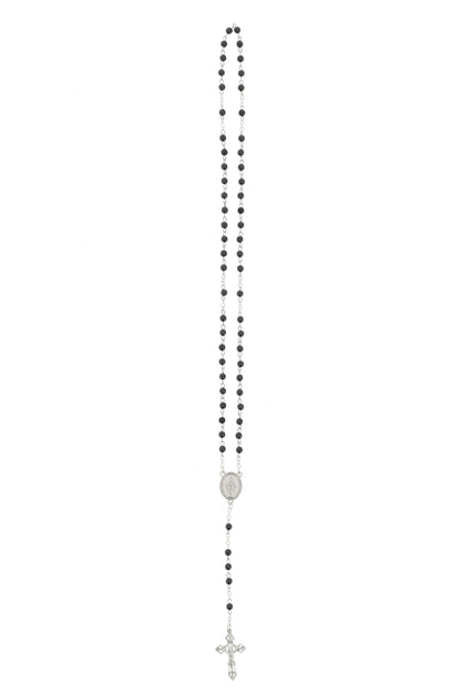 Corona grani in pietra dura Ematite 4 mm