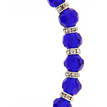 Bracciale del mese dell'anno. Con grani in vetro colorato 5 mm