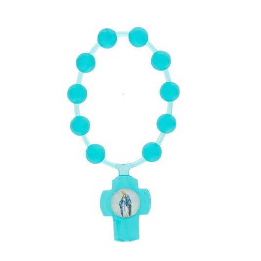 Decina del Rosario in gomma profumata, colori assortiti