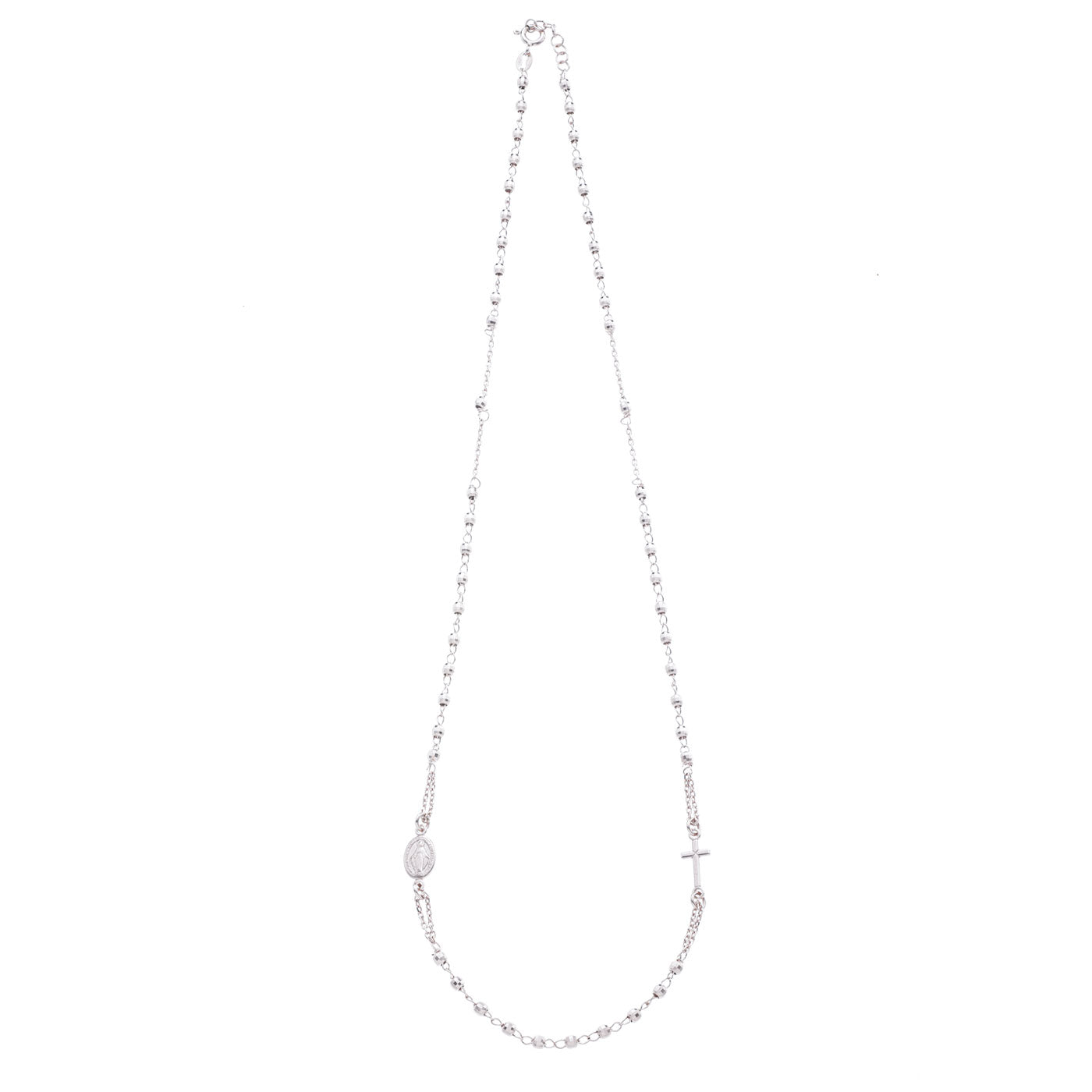 Collana Rosario girocollo, linea Custodi in argento 925