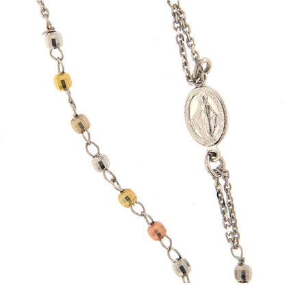 Collana Rosario girocollo, linea Custodi in argento 925