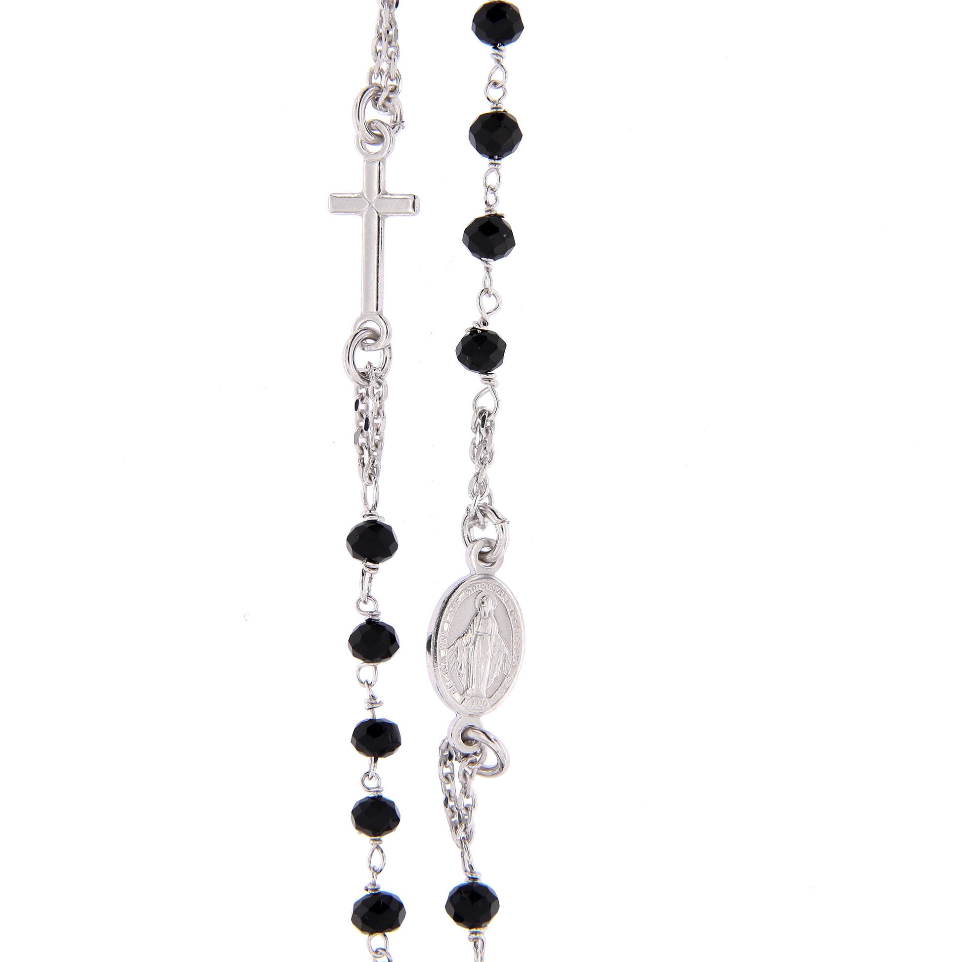 Collana Rosario girocollo, linea Custodi in argento 925