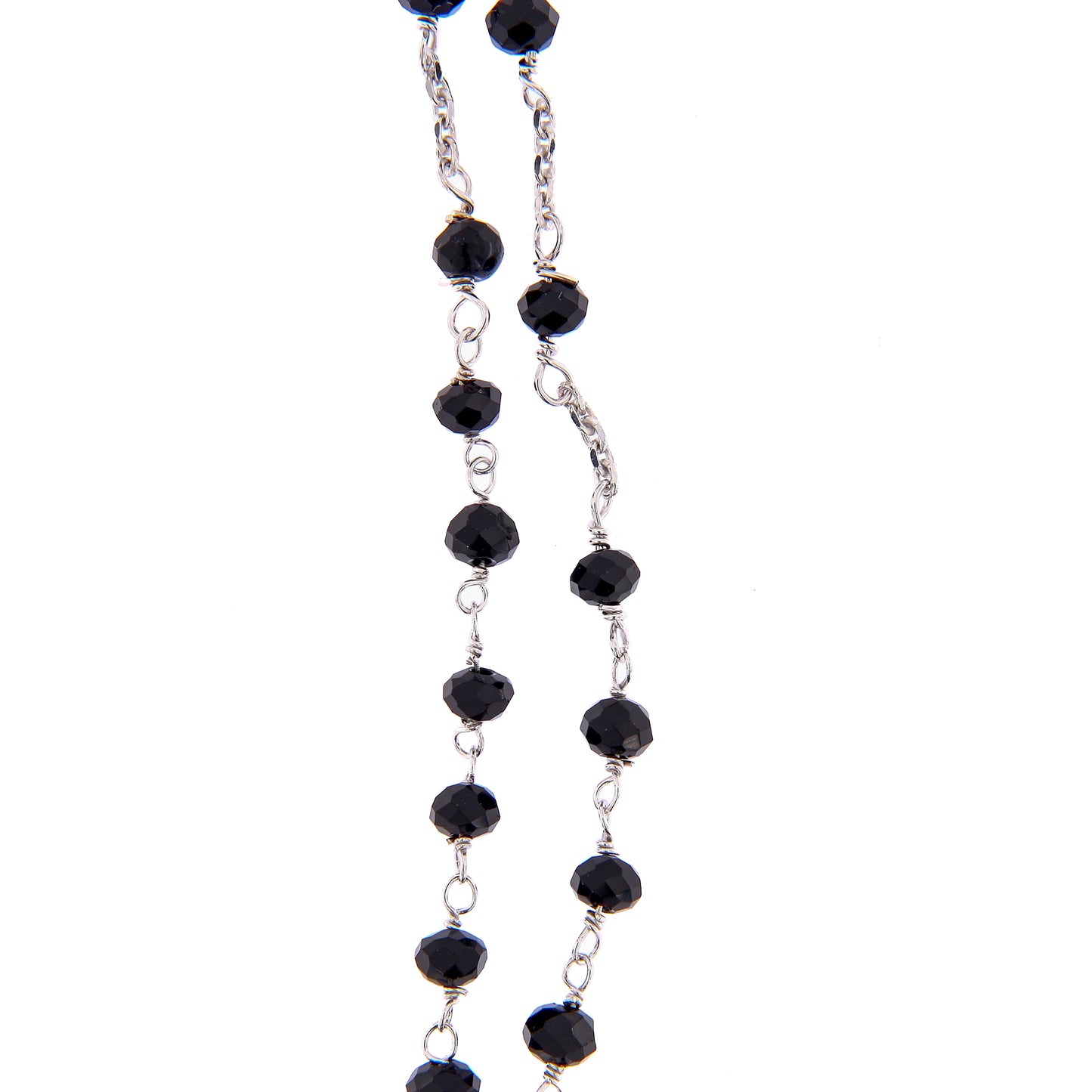 Collana Rosario girocollo, linea Custodi in argento 925