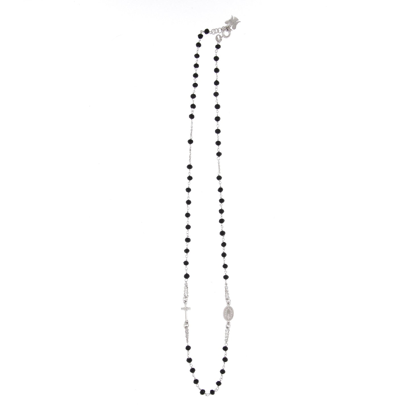 Collana Rosario girocollo, linea Custodi in argento 925