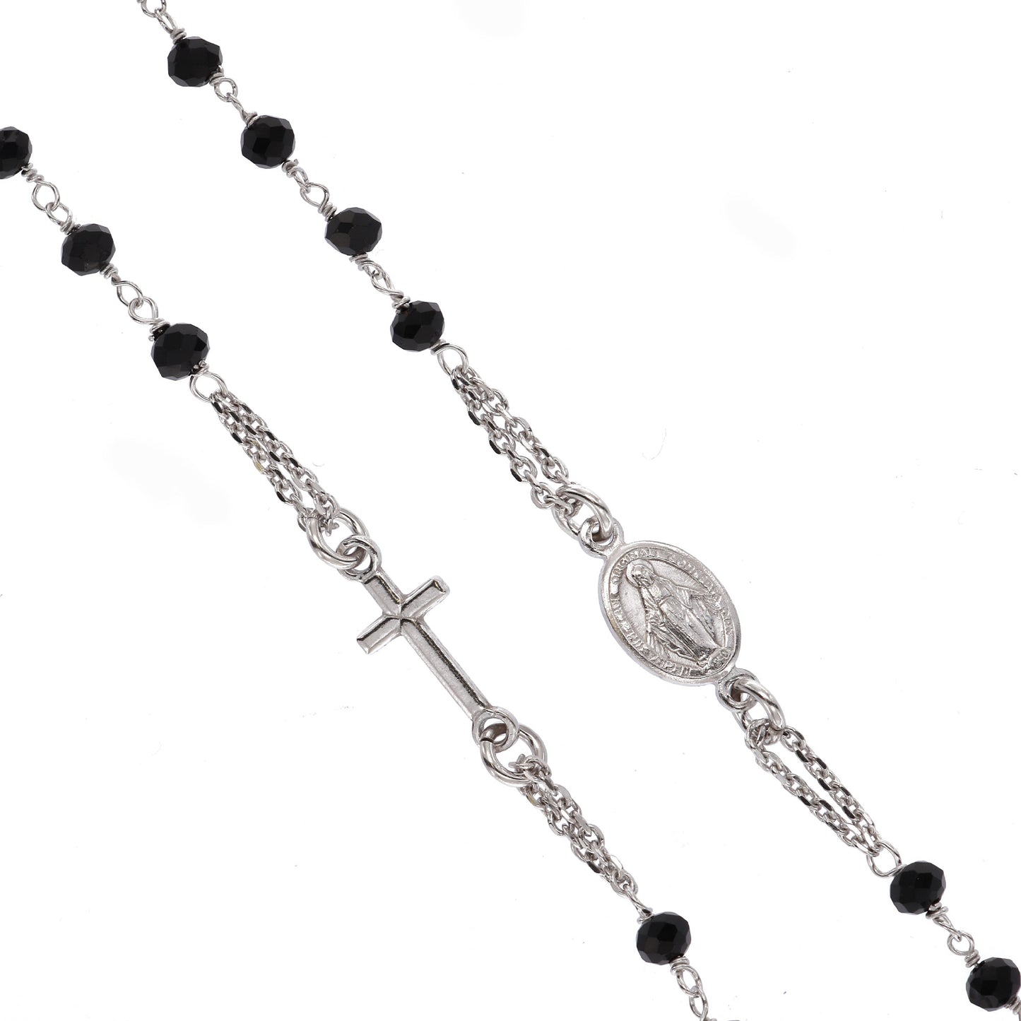Collana Rosario girocollo, linea Custodi in argento 925