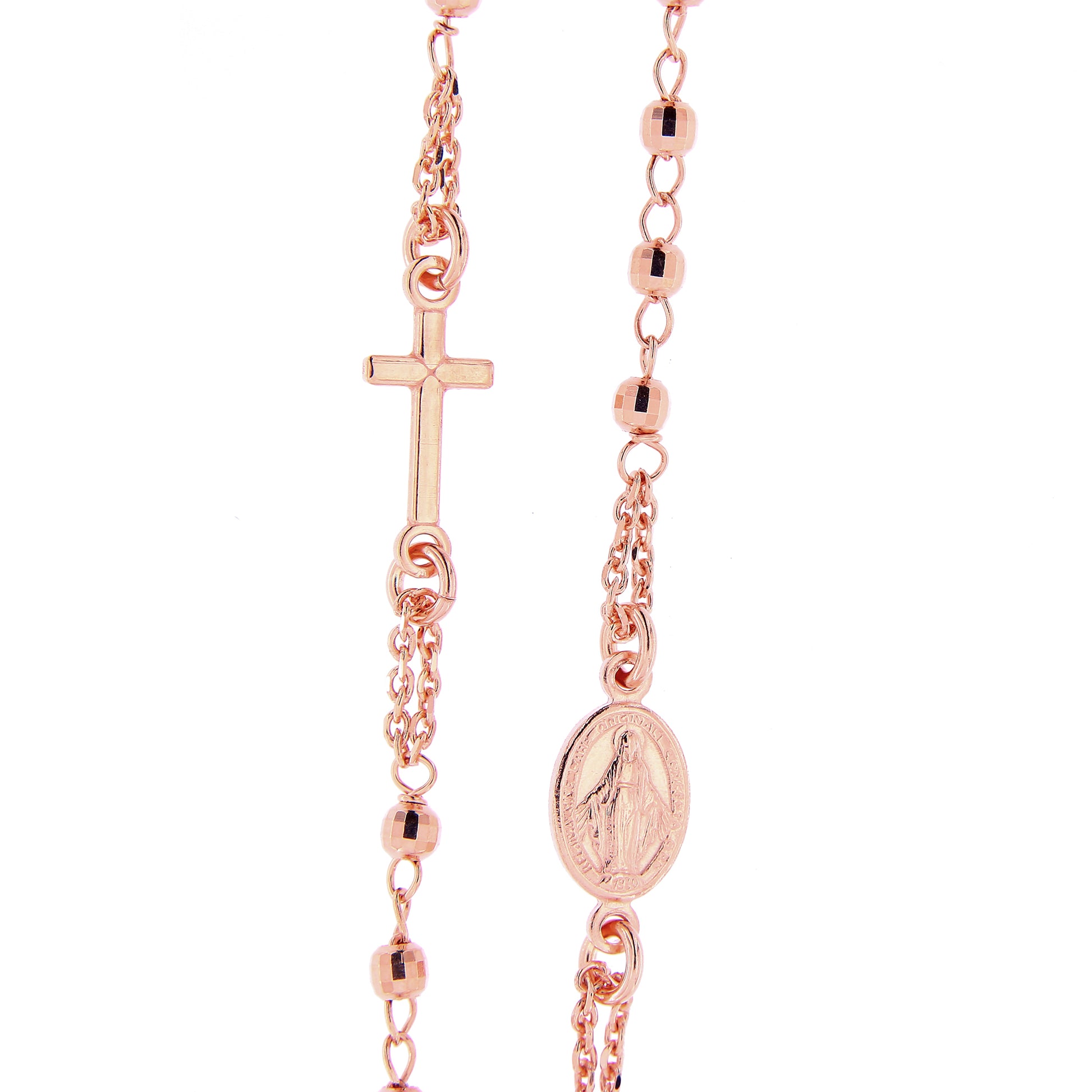 Collana Rosario girocollo, linea Custodi in argento 925