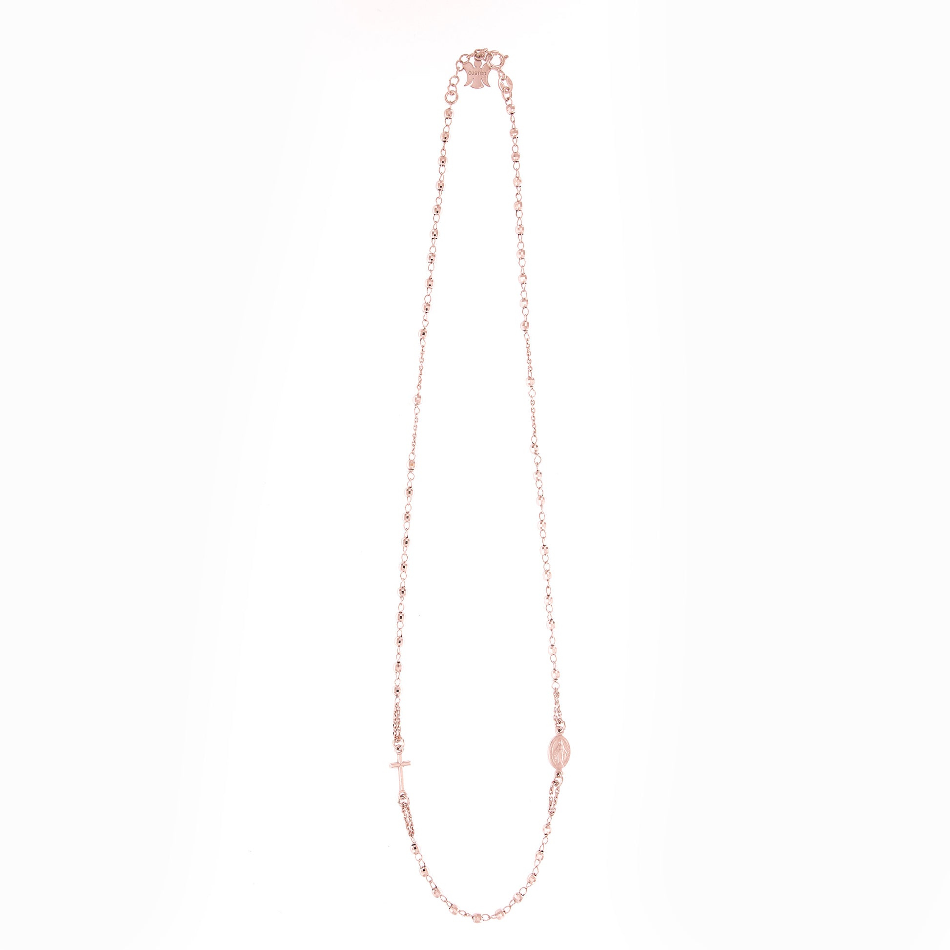 Collana Rosario girocollo, linea Custodi in argento 925