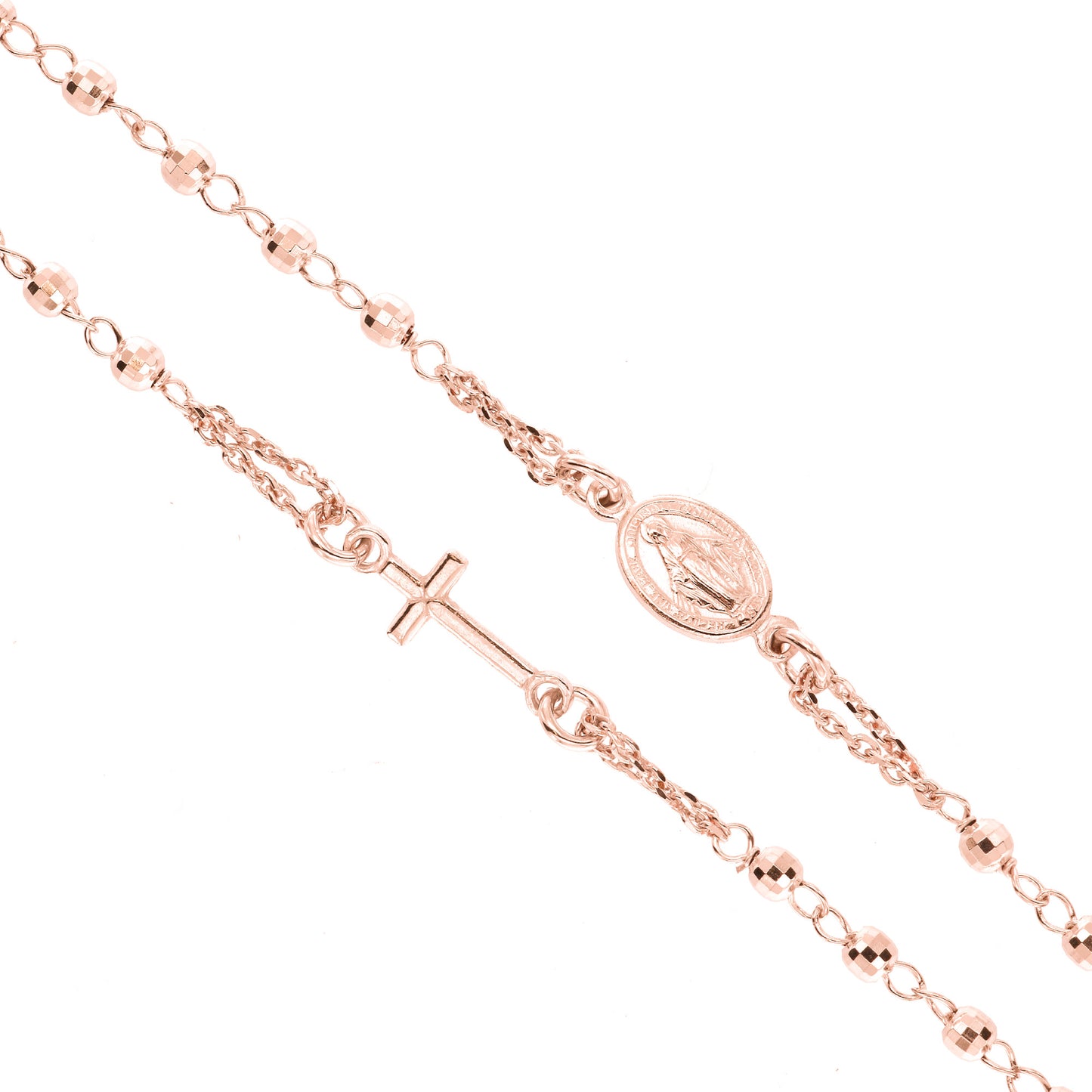 Collana Rosario girocollo, linea Custodi in argento 925