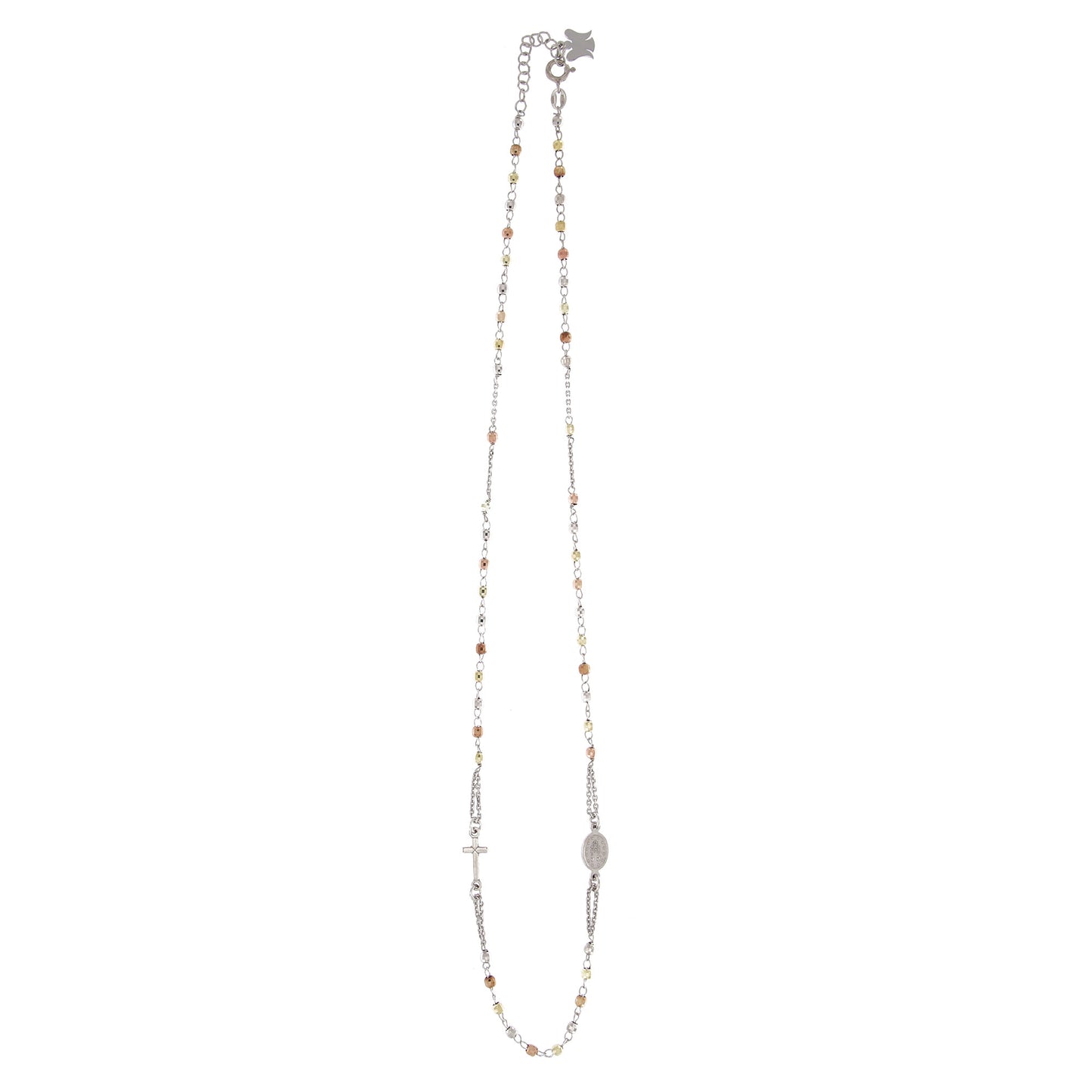 Collana Rosario girocollo, linea Custodi in argento 925