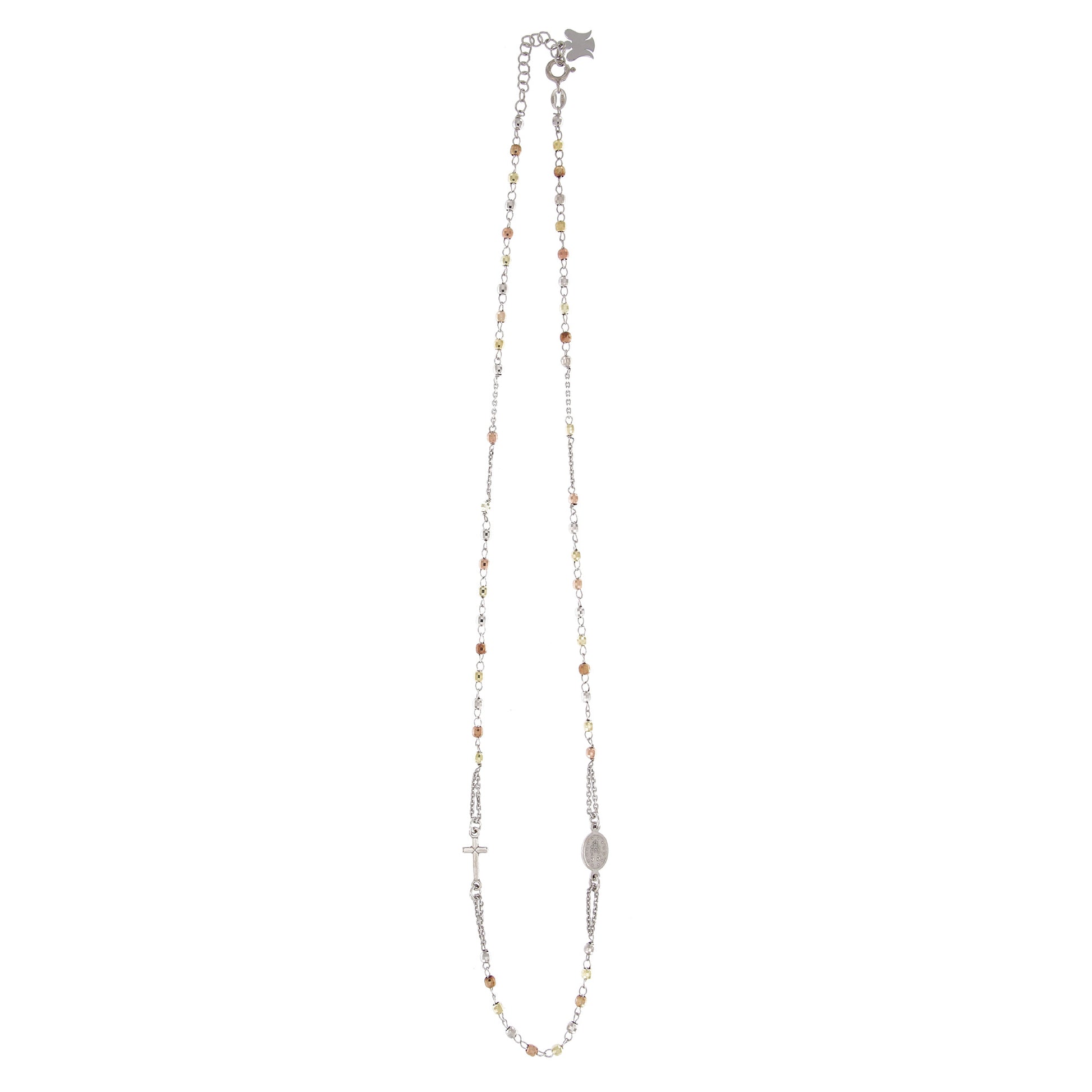 Collana Rosario girocollo, linea Custodi in argento 925