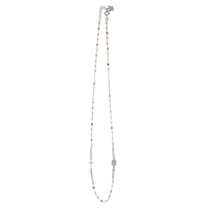 Collana Rosario girocollo, linea Custodi in argento 925