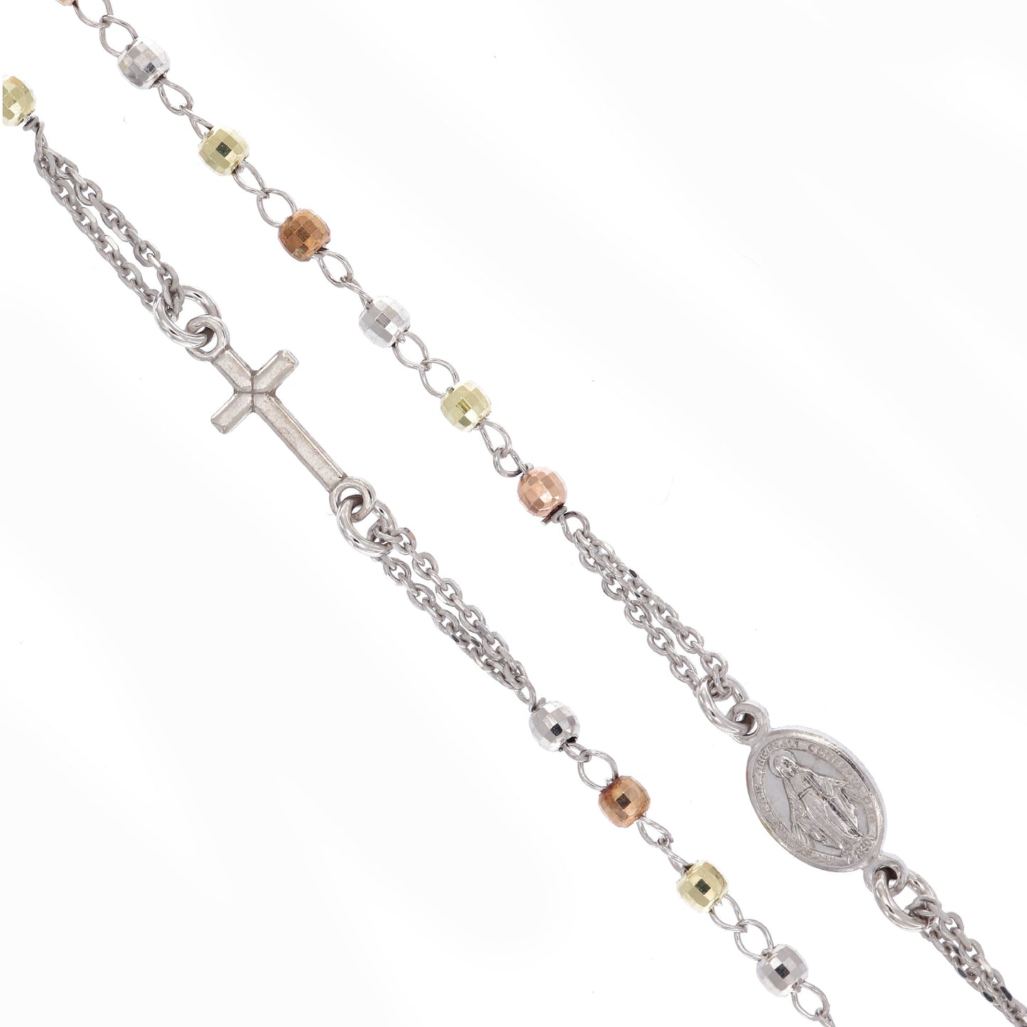 Collana Rosario girocollo, linea Custodi in argento 925