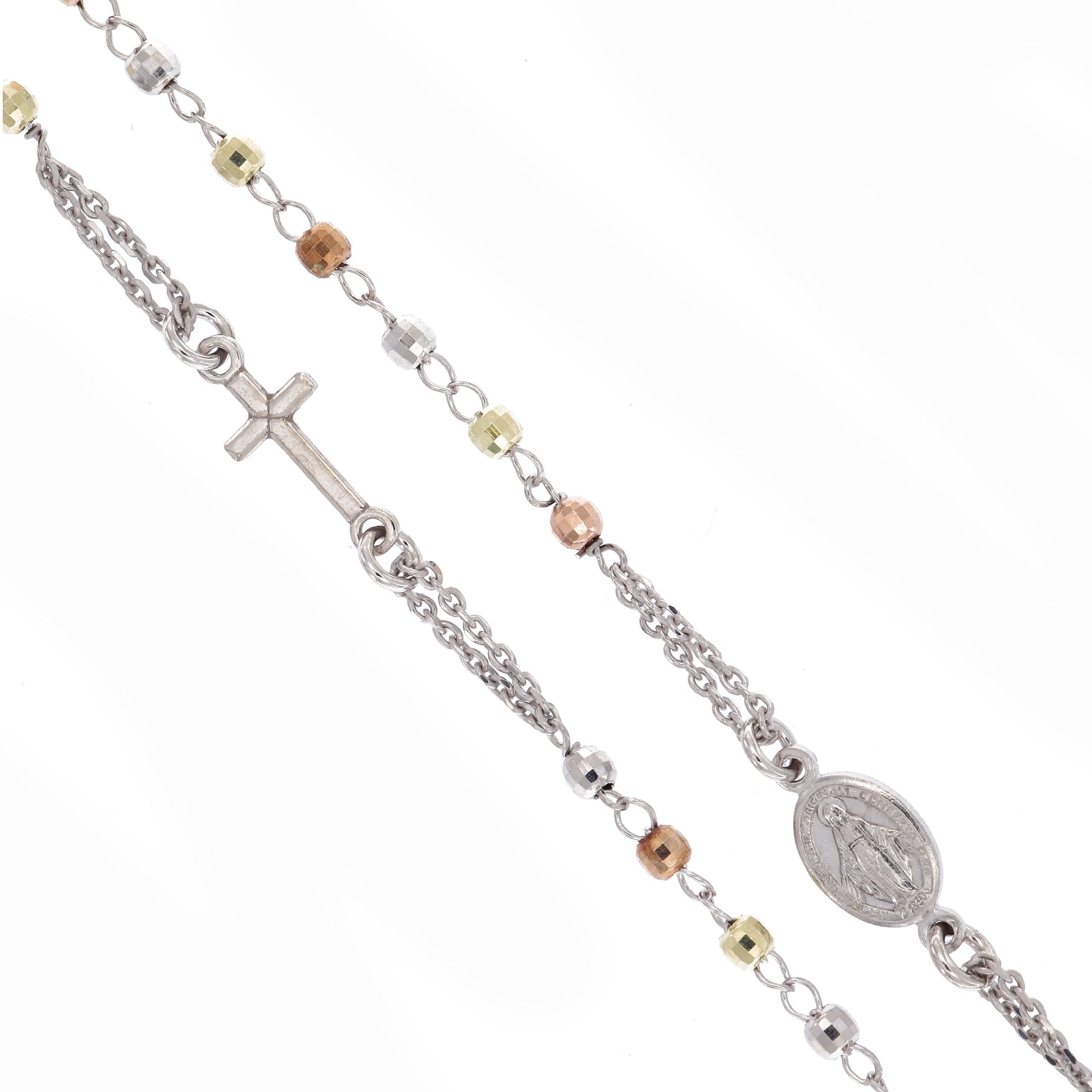 Collana Rosario girocollo, linea Custodi in argento 925