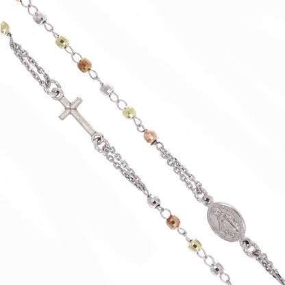 Collana Rosario girocollo, linea Custodi in argento 925