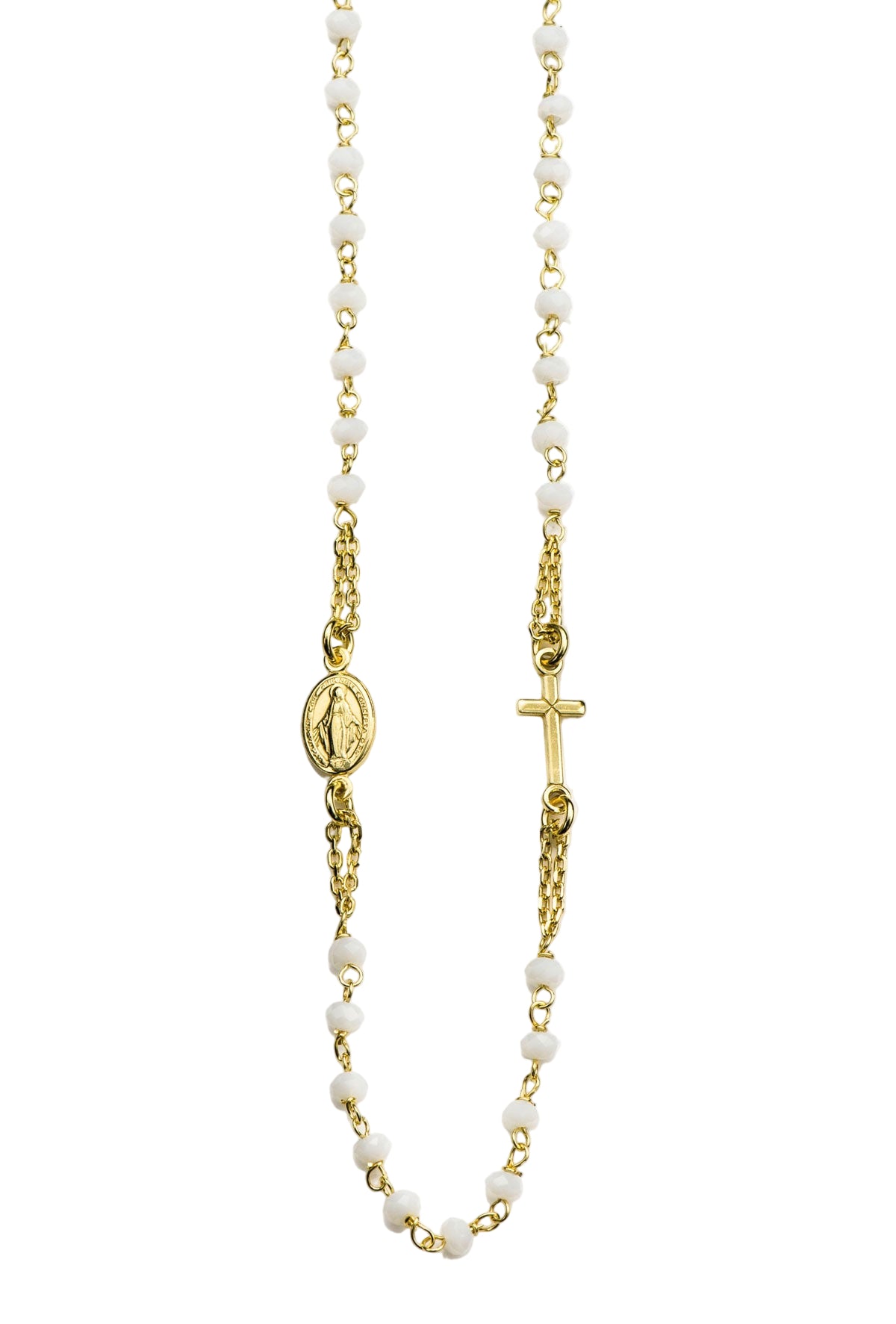 Collana Rosario girocollo, linea Custodi in argento 925