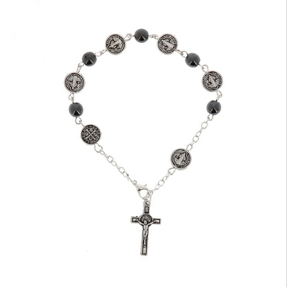 Bracciale Decina San Benedetto, grani 6 mm