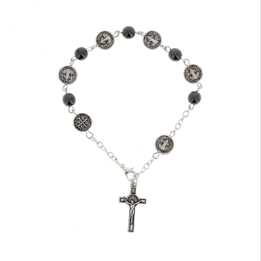 Bracciale Decina San Benedetto, grani 6 mm