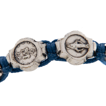 Bracciale in corda con medaglie Miracolose