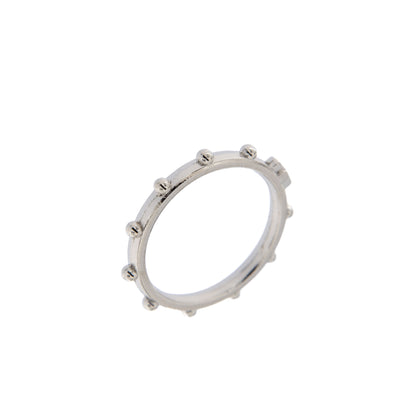 Anello decina in metallo nickelato