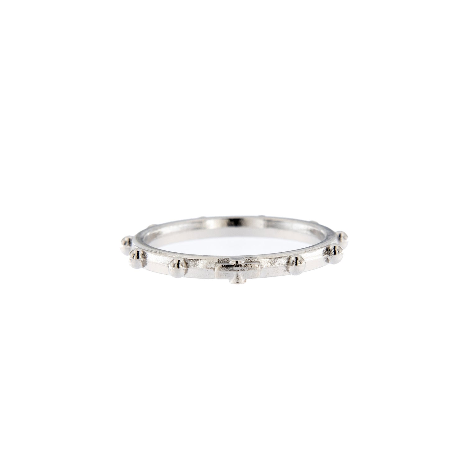 Anello decina in metallo nickelato