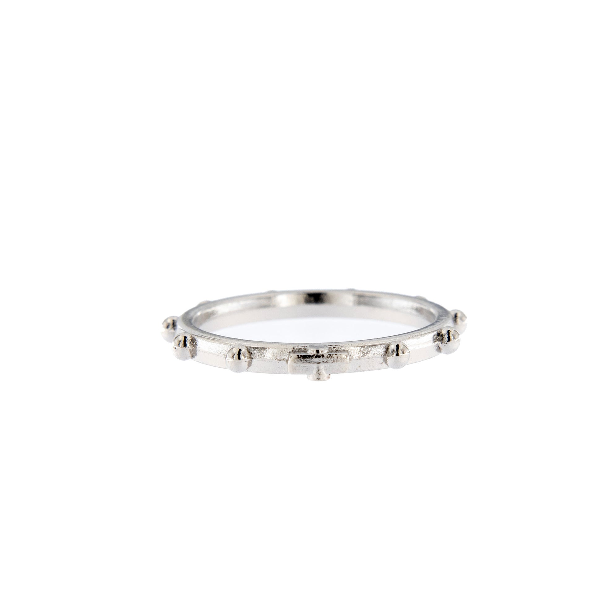 Anello decina in metallo nickelato
