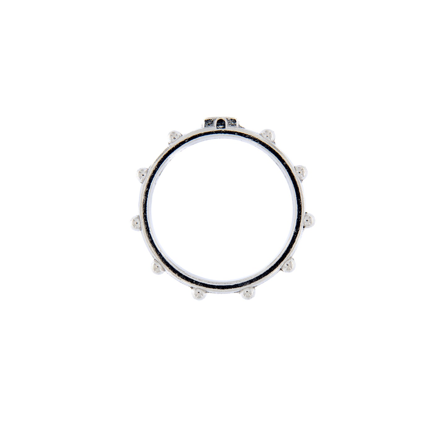 Anello decina in metallo nickelato