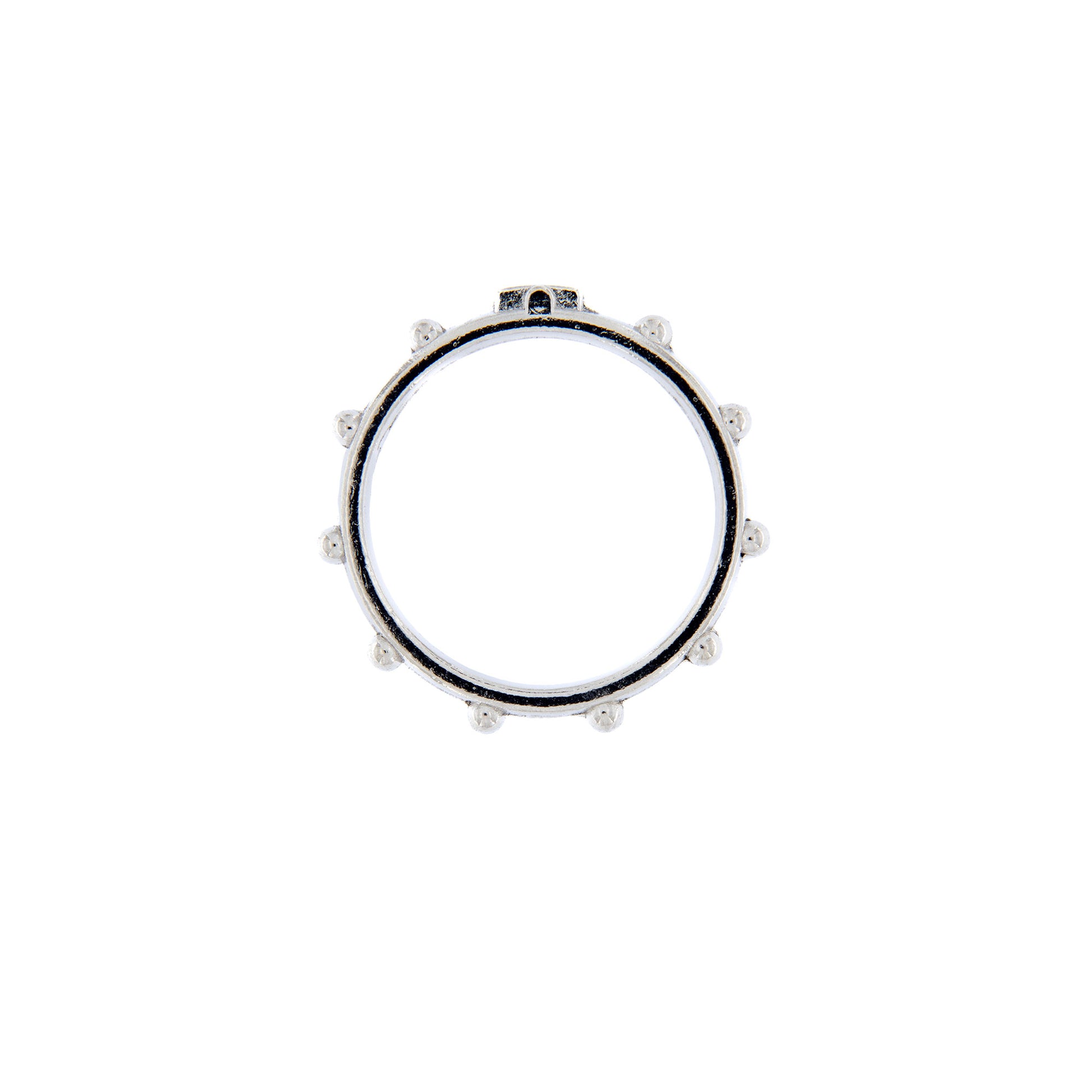 Anello decina in metallo nickelato