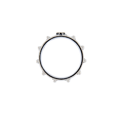 Anello decina in metallo nickelato