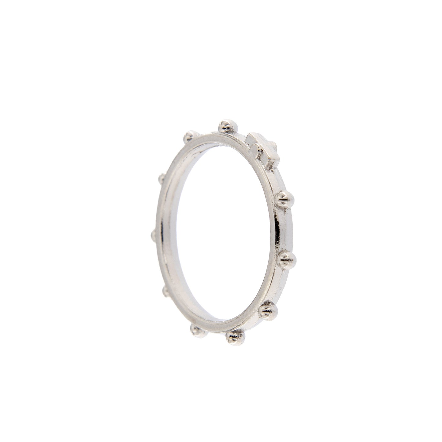 Anello decina in metallo nickelato