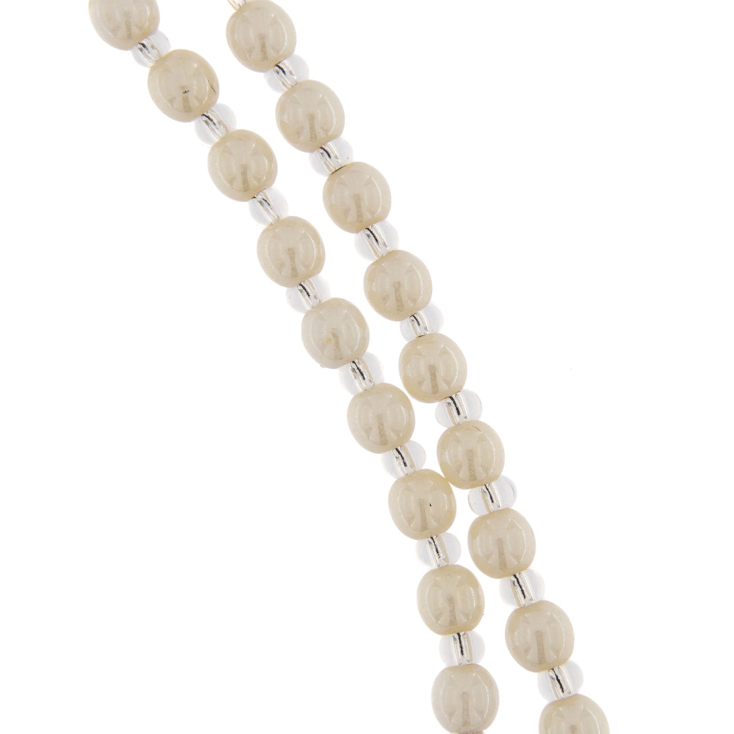 Collana Corona del Rosario, grani in vetro di Murano 6 mm