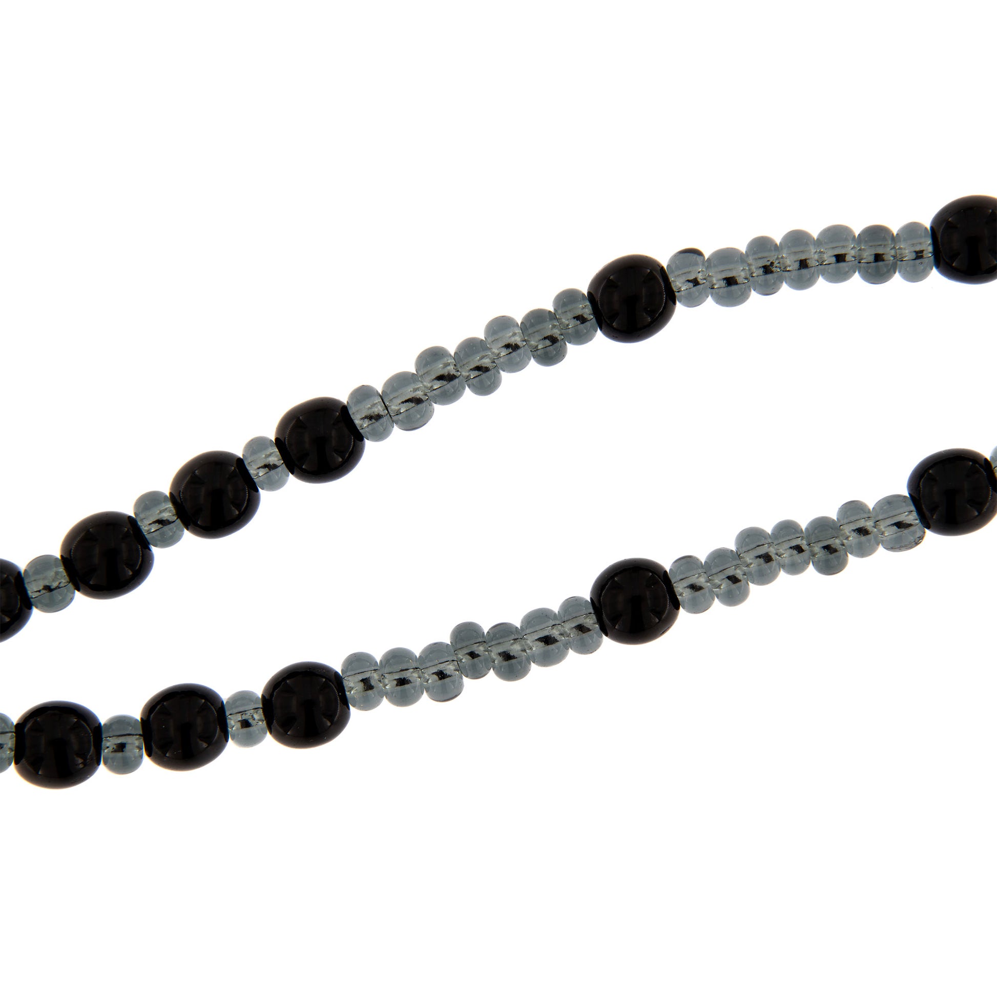 Collana Corona del Rosario, grani in vetro di Murano 6 mm