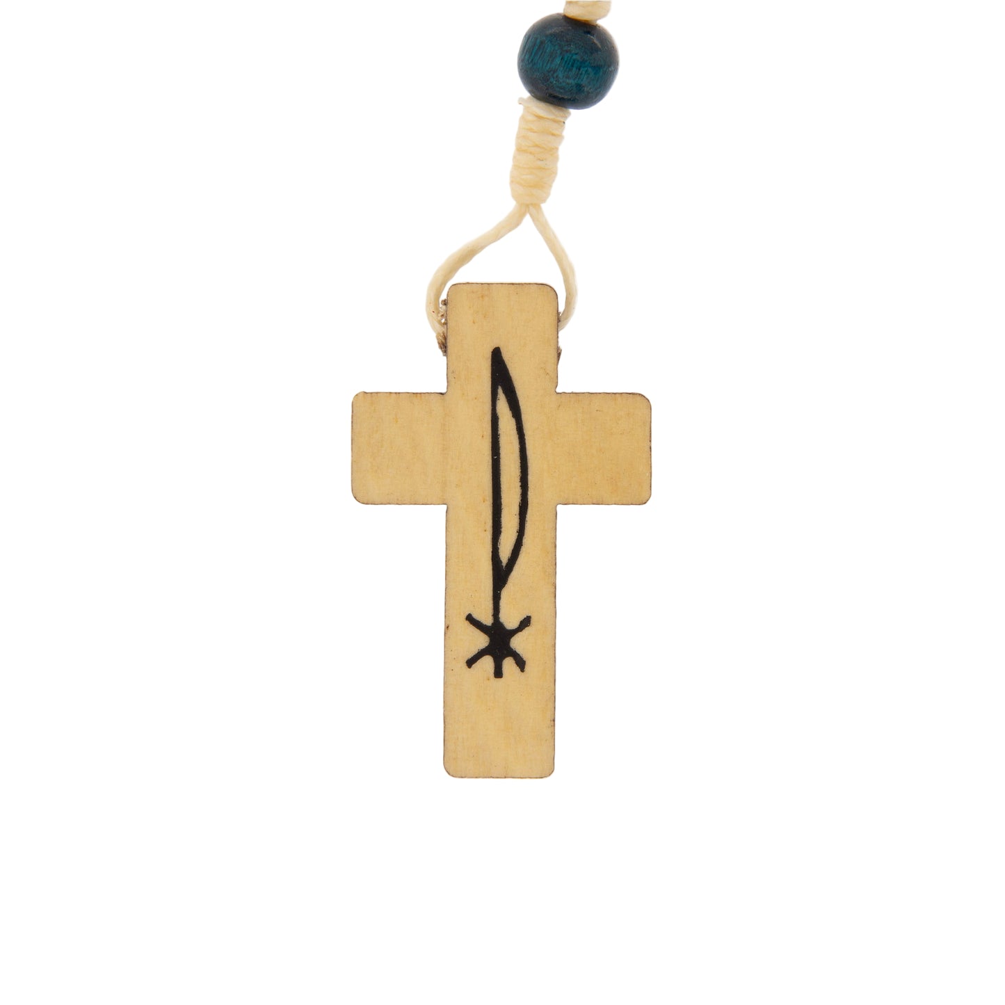 Corona Missionaria grani in legno 6 mm