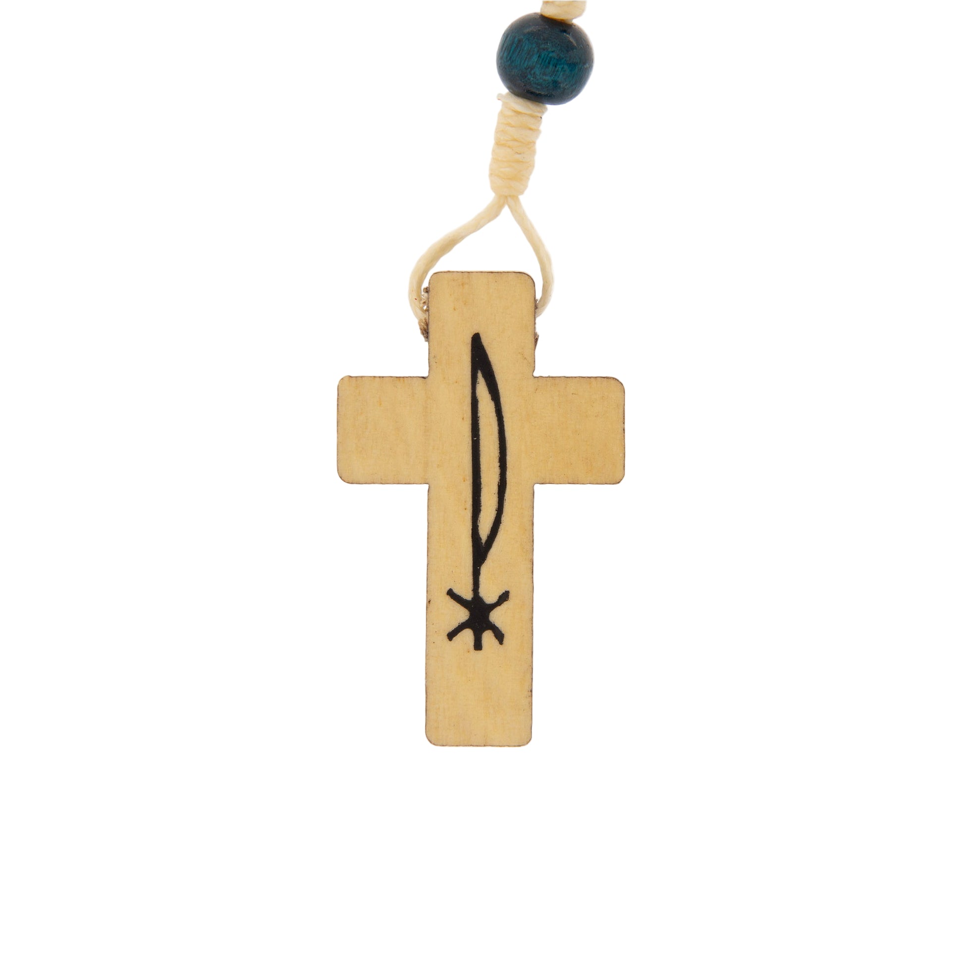 Corona Missionaria grani in legno 6 mm