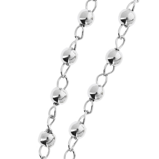 Bracciale Decina del Rosario in argento 925 rodiato