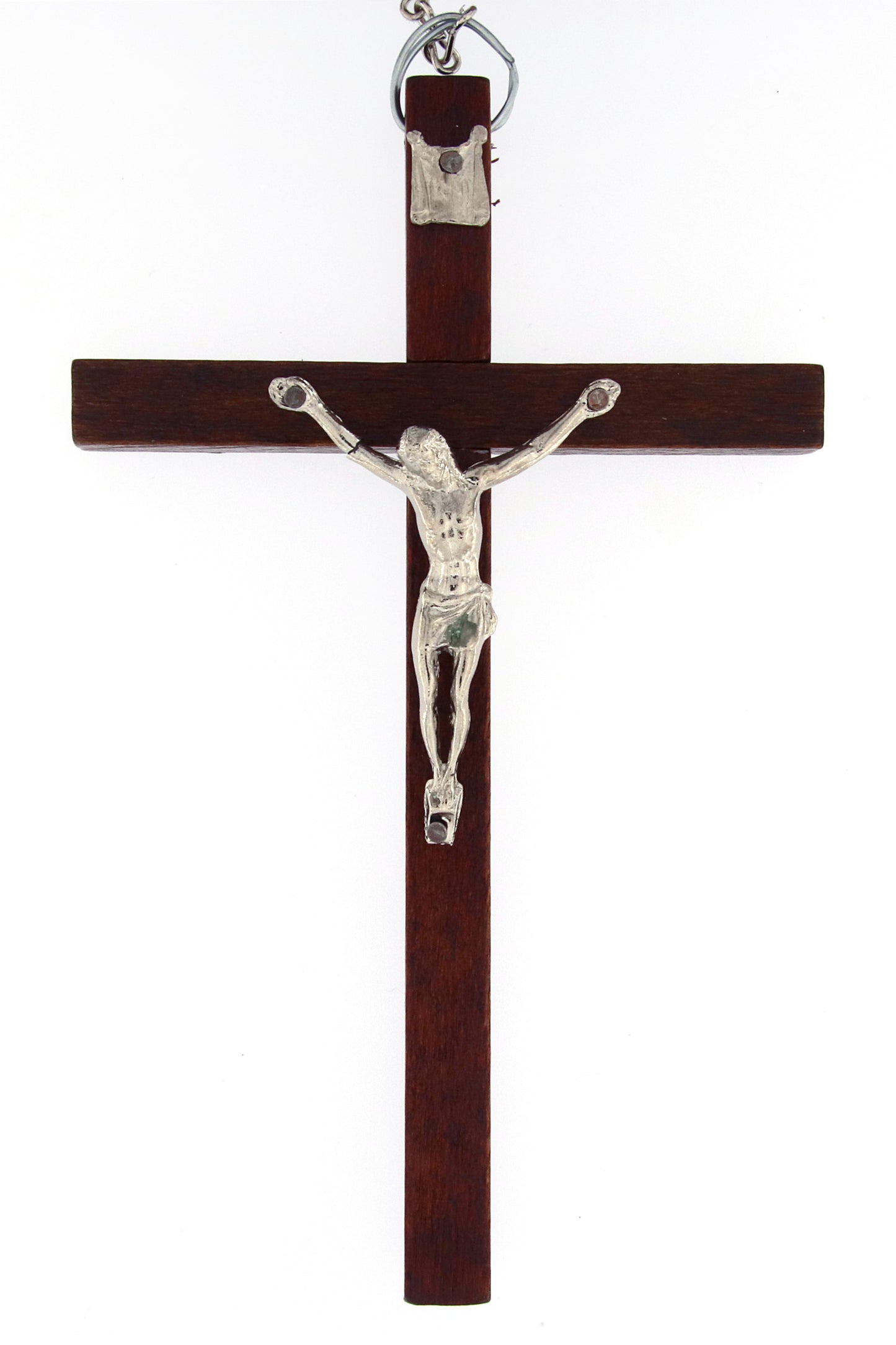 Rosario capoletto in legno,  grani tondi 2,4 cm