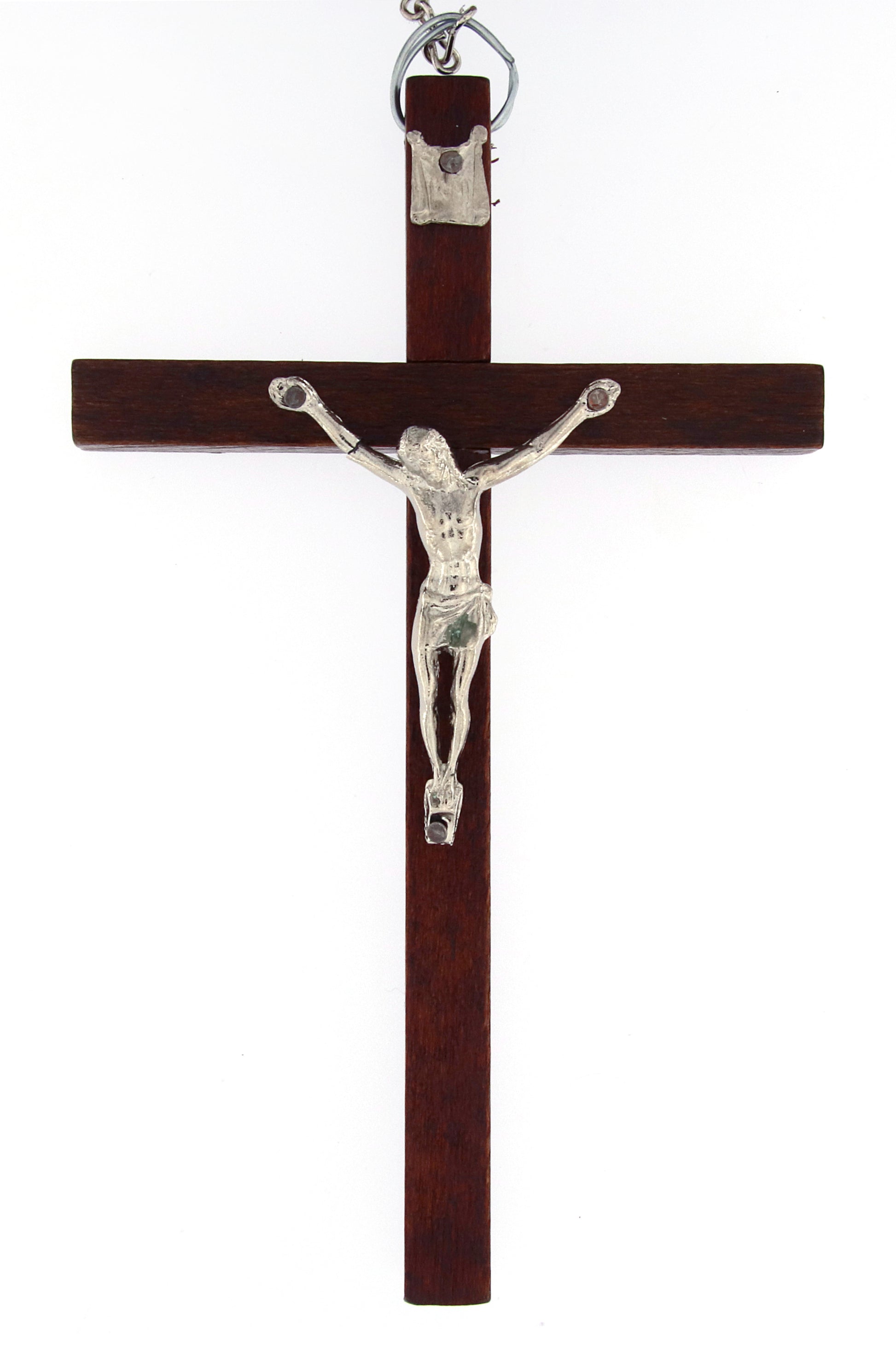 Rosario capoletto in legno,  grani tondi 2,4 cm