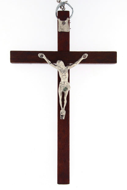 Rosario capoletto in legno, grani ovali 2,7 cm