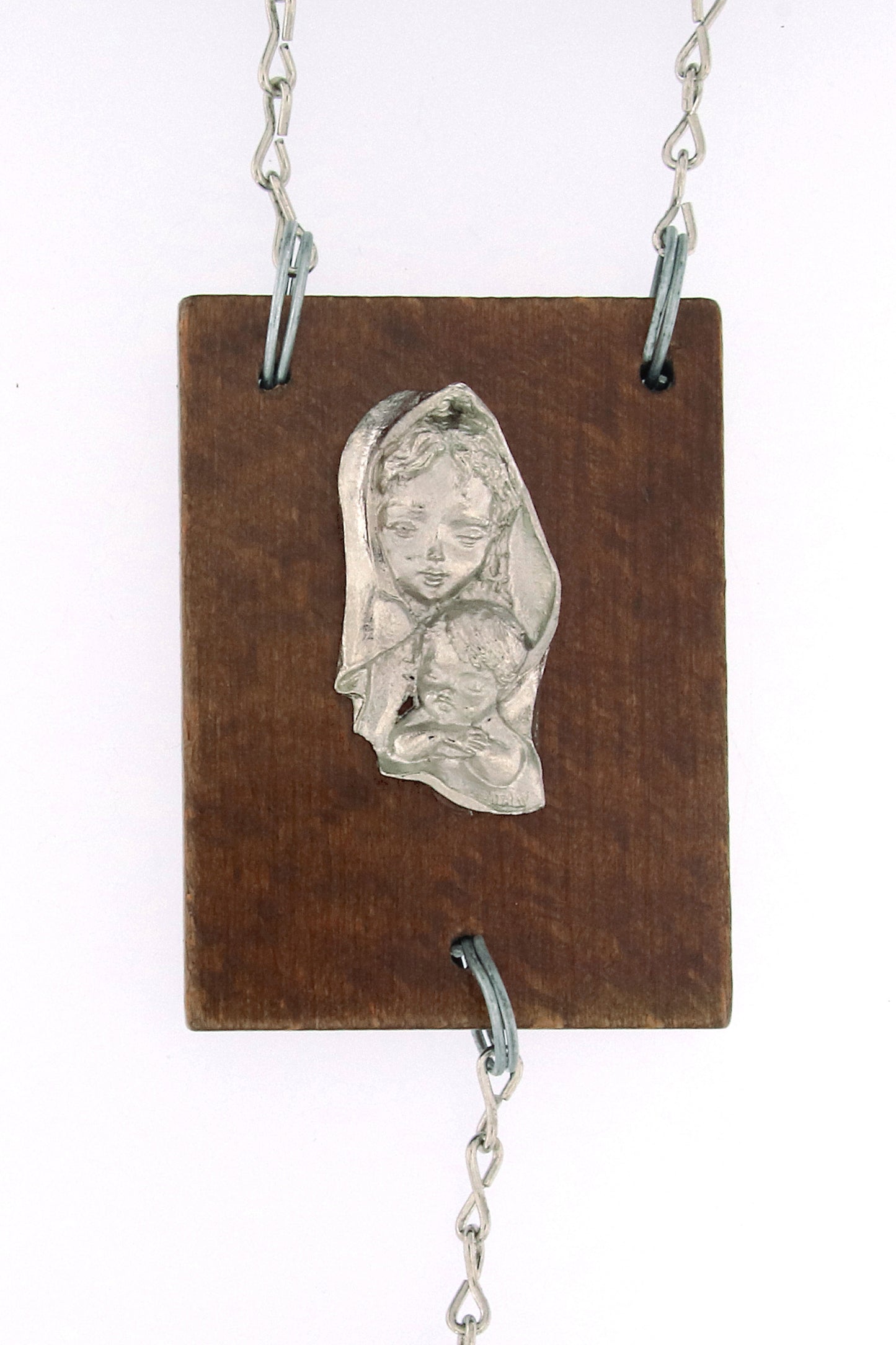 Rosario capoletto in legno, grani ovali 2,7 cm